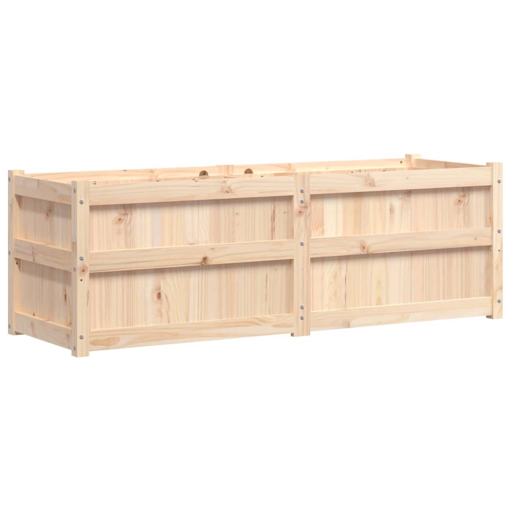 Vidaxl plantenbak 150x50x50 cm massief groenhout