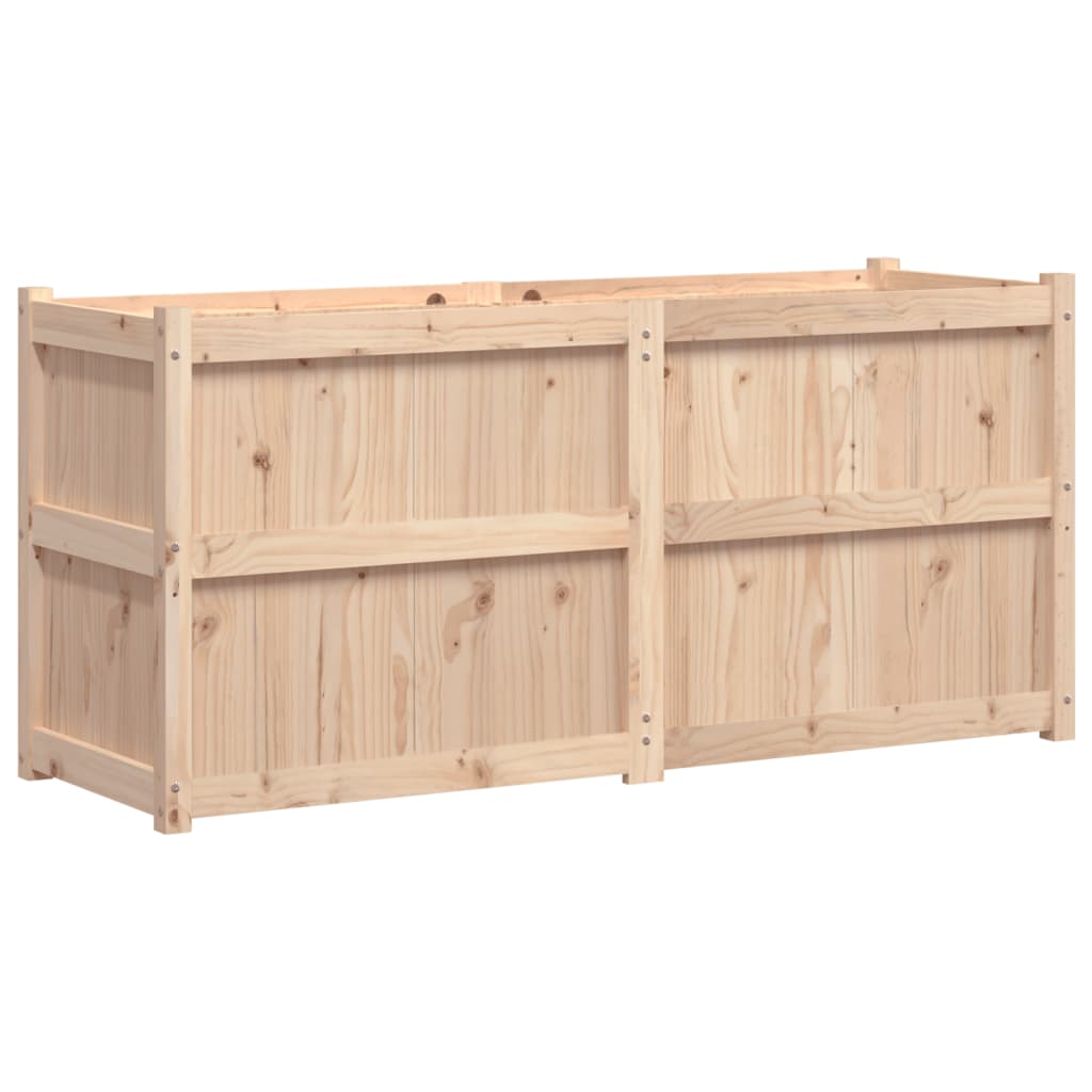 Vidaxl plantenbak 150x50x70 cm massief groenhout