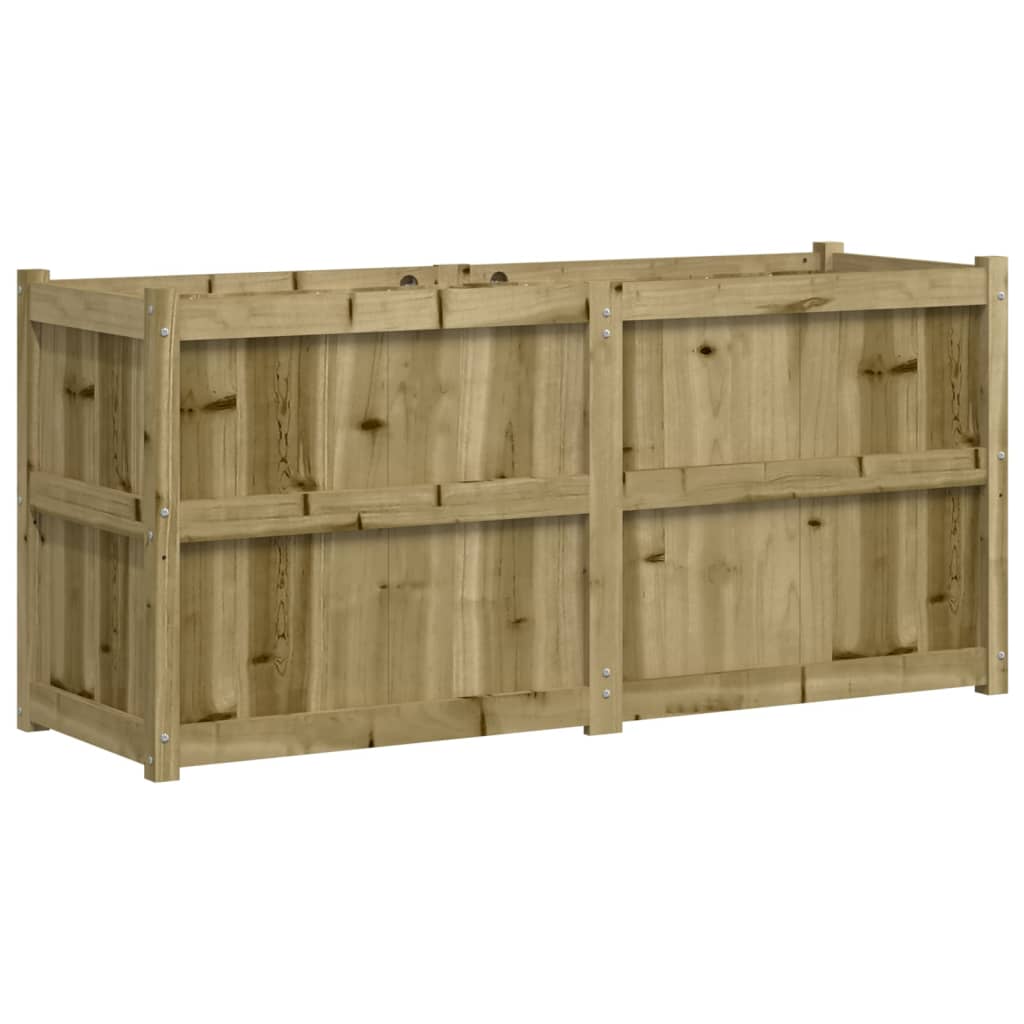Vidaxl plantenbak 150x50x70 cm geïmpregneerd groenenhout