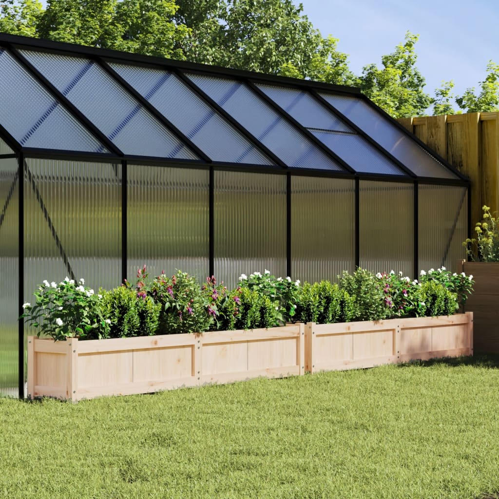 Vidaxl plantenbakken 2 st cm massief groenhout