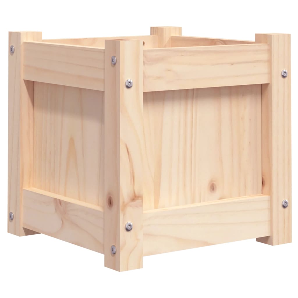 Vidaxl plantenbak 31x31x31 cm massief groenhout