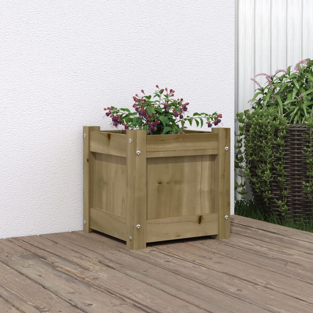 Vidaxl plantenbak 31x31x31 cm geïmpregneerd groenenhout