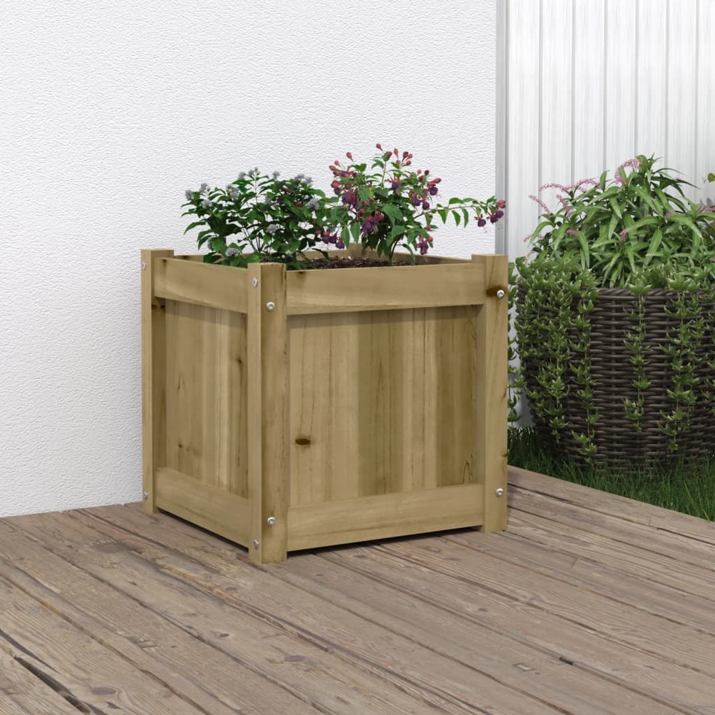 Vidaxl plantenbak 40x40x40 cm geïmpregneerd groenenhout