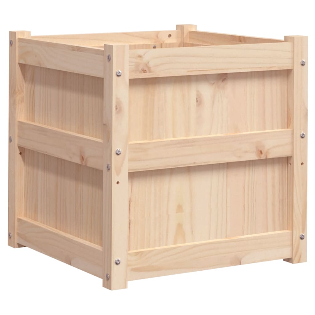Vidaxl plantenbak 50x50x50 cm massief groenhout
