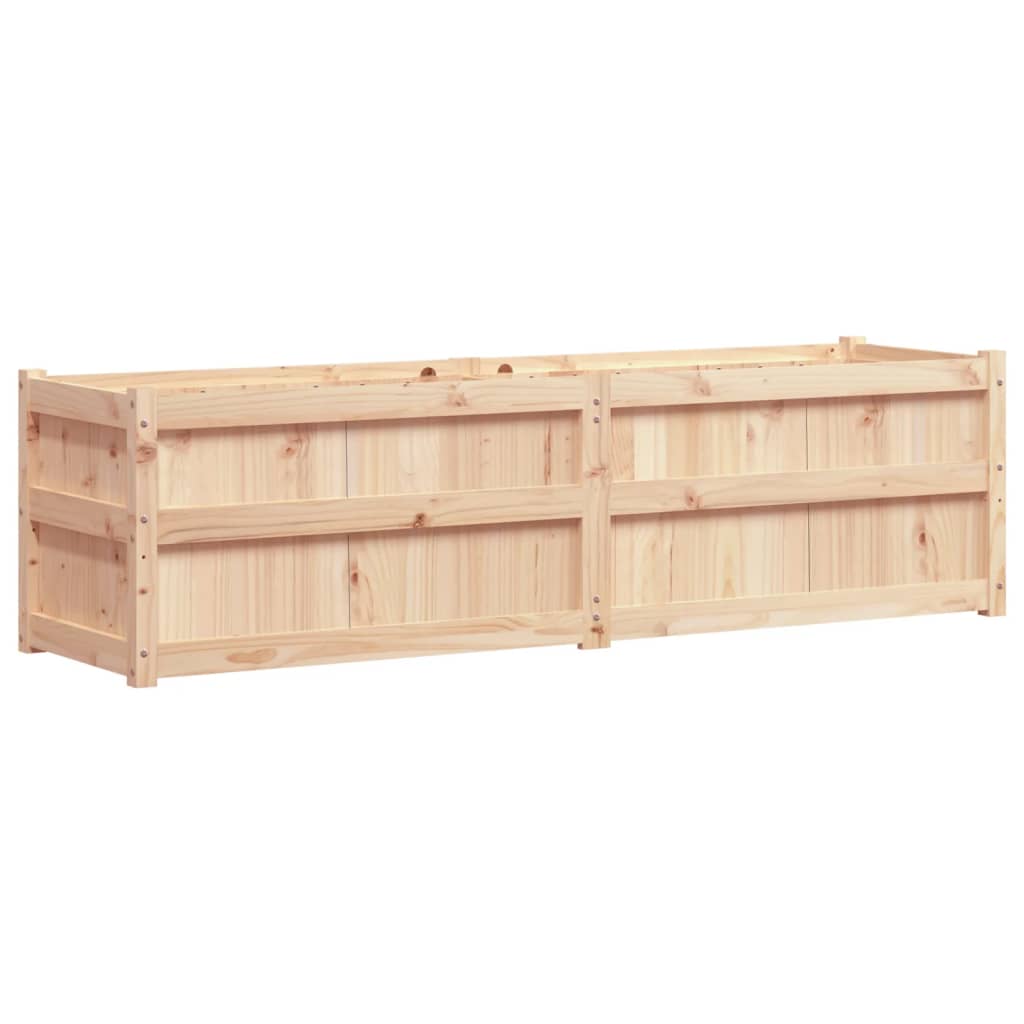 Vidaxl plantenbak 180x50x50 cm massief groenhout