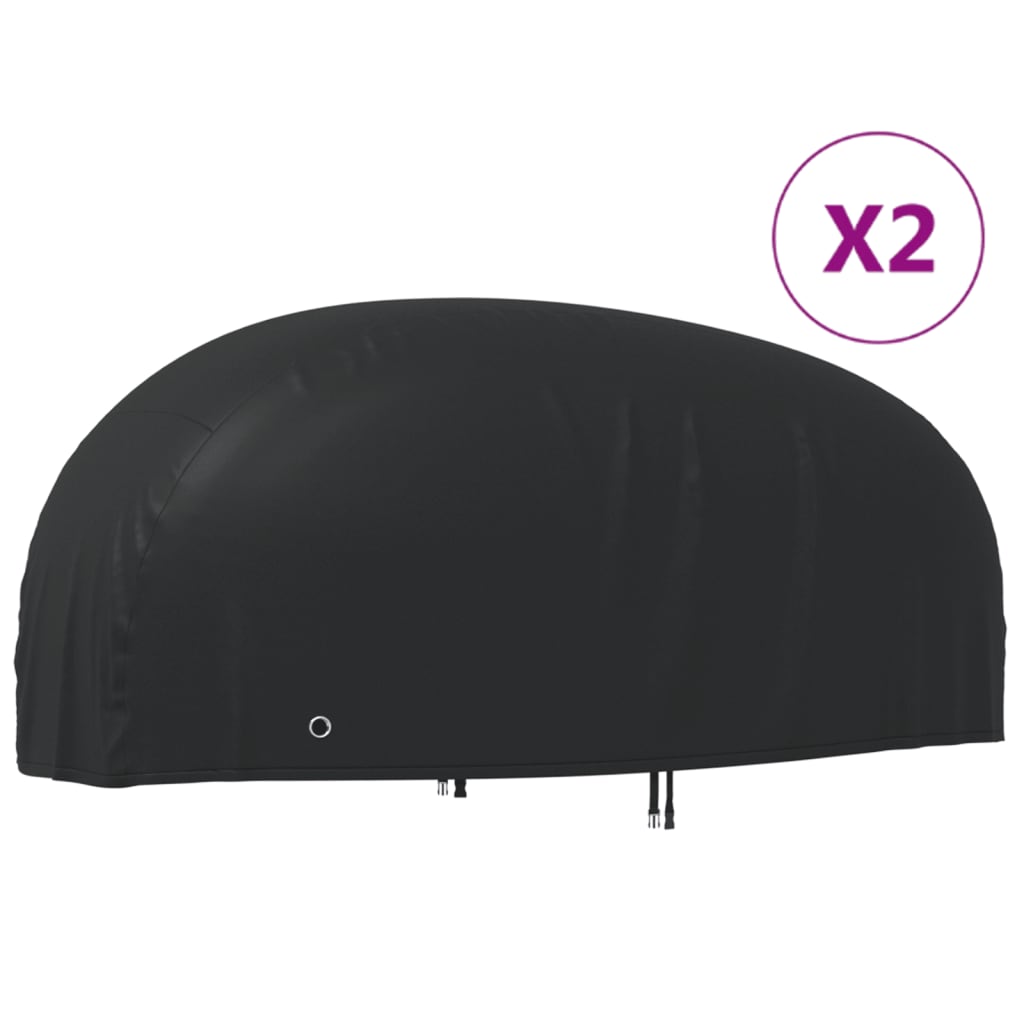 VidaXL Motorhoezen 2 st 265x105x125 cm 210D oxford stof