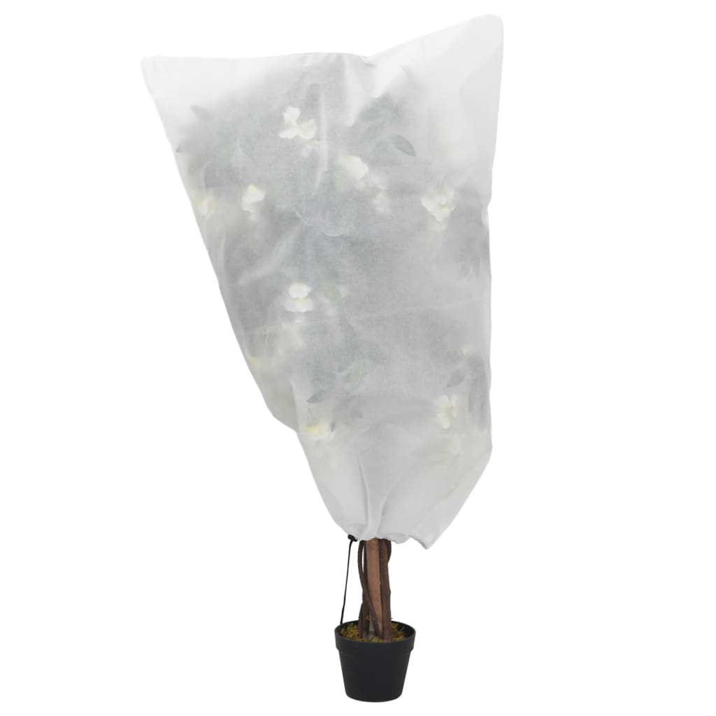 Vidaxl plantenhoezen met trekkoord 12 st 70 g m² 0,8x0,8 m