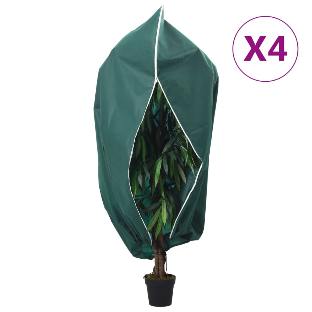 VidaXL Plantenhoezen met verbrand 4 st 70 g m² 3,93x3,5 m