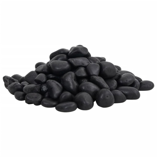 Vidaxl kiezelstenen gepolijst 2-5 cm 10 kg zwart