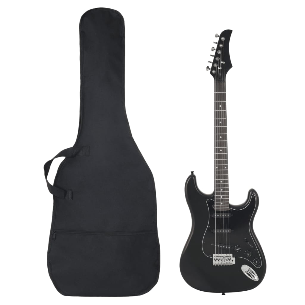 Vidaxl gitaar voor beginners elektrisch met tas 4 4 39 zwart