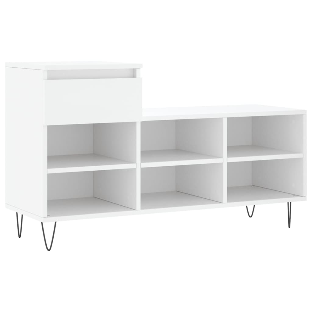 Vidaxl schoenenkast 102x36x60 cm bewerkt hout wit