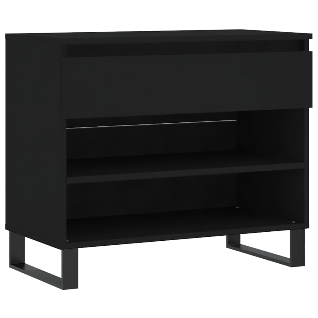 VidaXL Schoenenkast 70x36x60 cm bewerkt hout zwart
