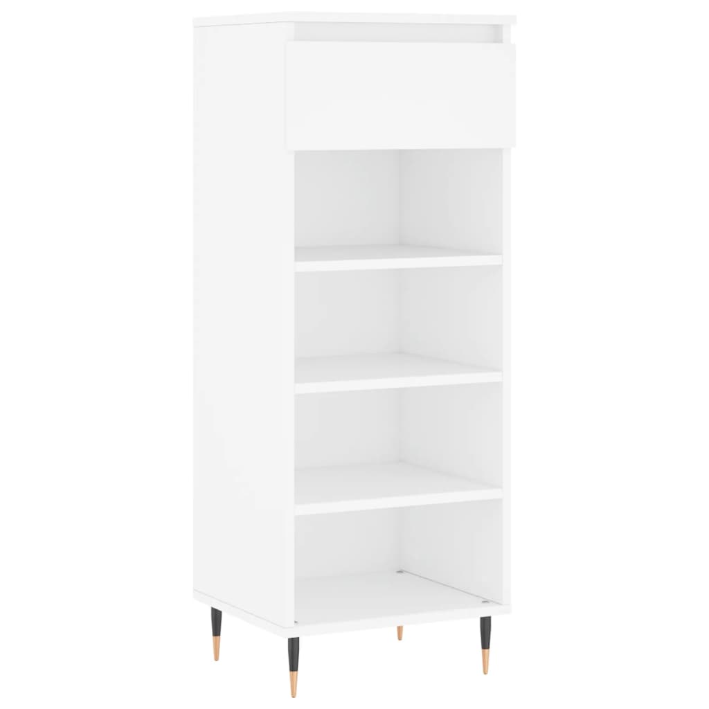 VidaXL Schoenenkast 40x36x105 cm bewerkt hout wit