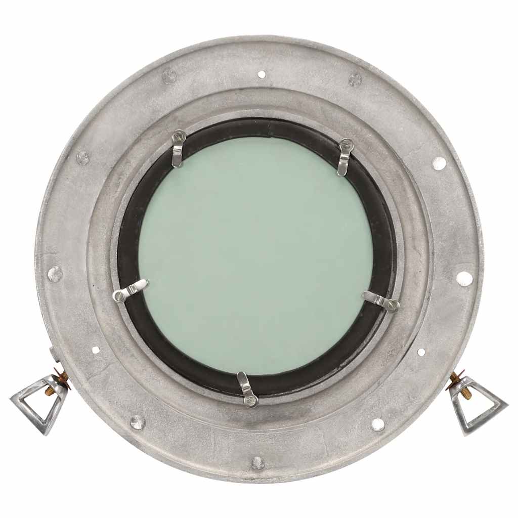 Vidaxl wandspiegel patrijspoort ø30 cm aluminium en glas