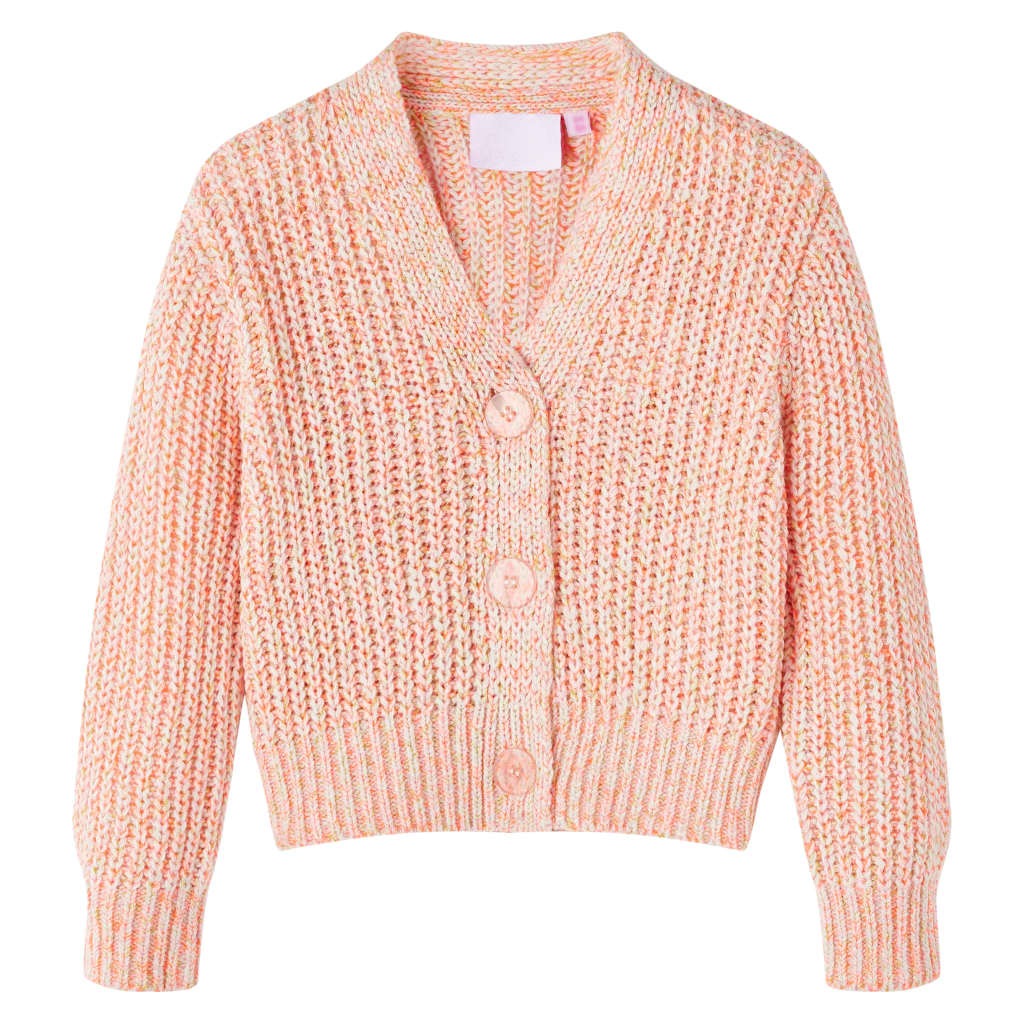 VidaXL Kindervest gebreid 140 gemengd roze