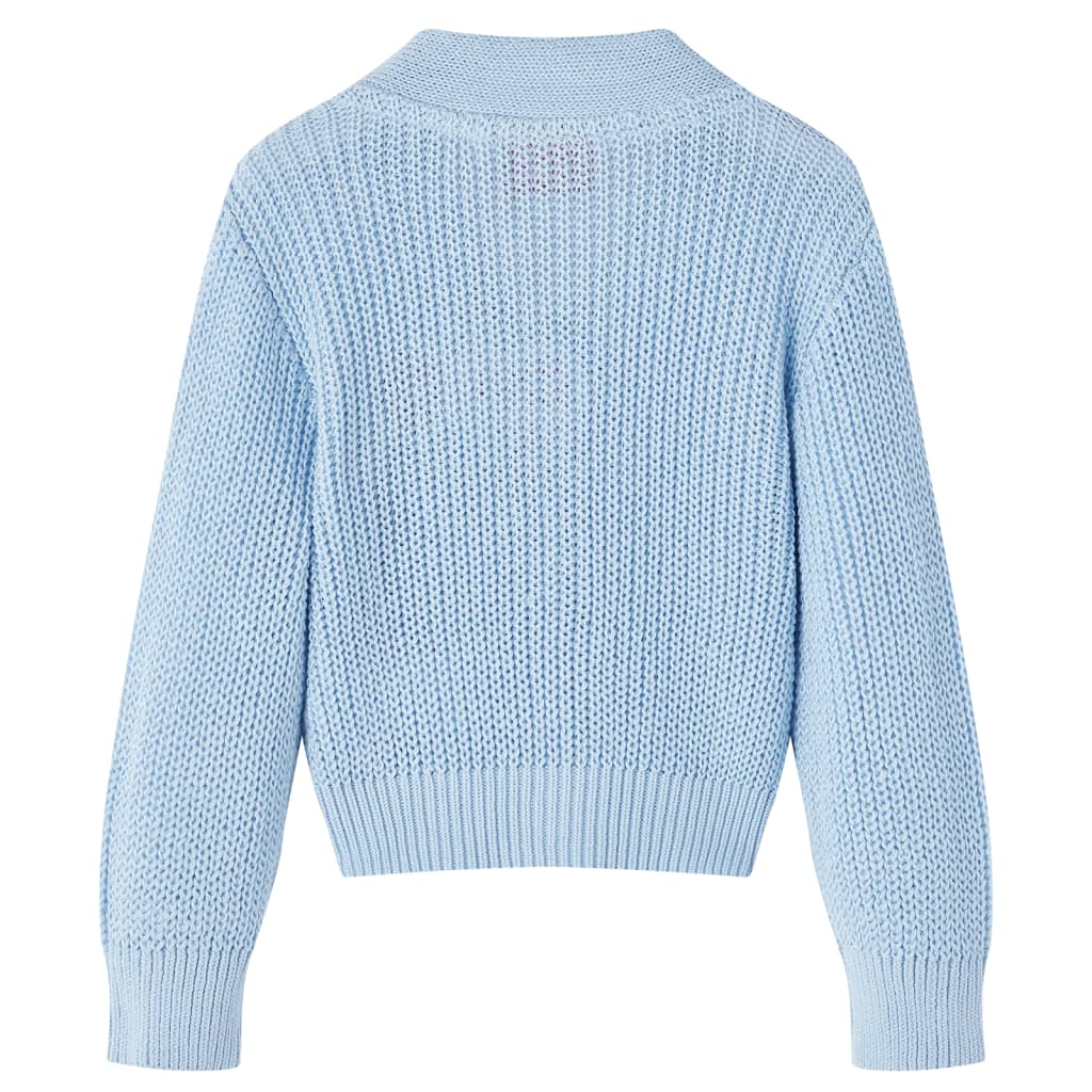 VidaXL Kindervest gebreid 140 blauw