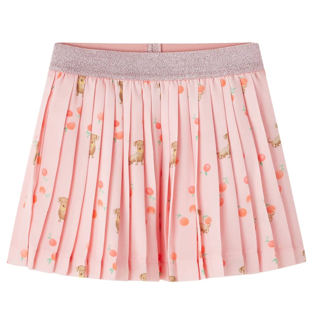 Vidaxl kinderplooirok 128 lichtoranje