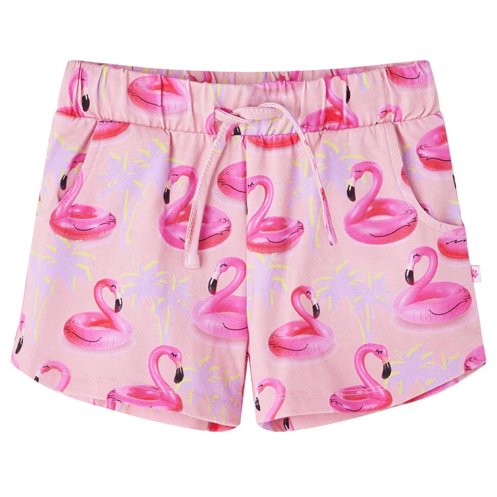 Vidaxl kindershorts met trekkoord 104 lichtroze