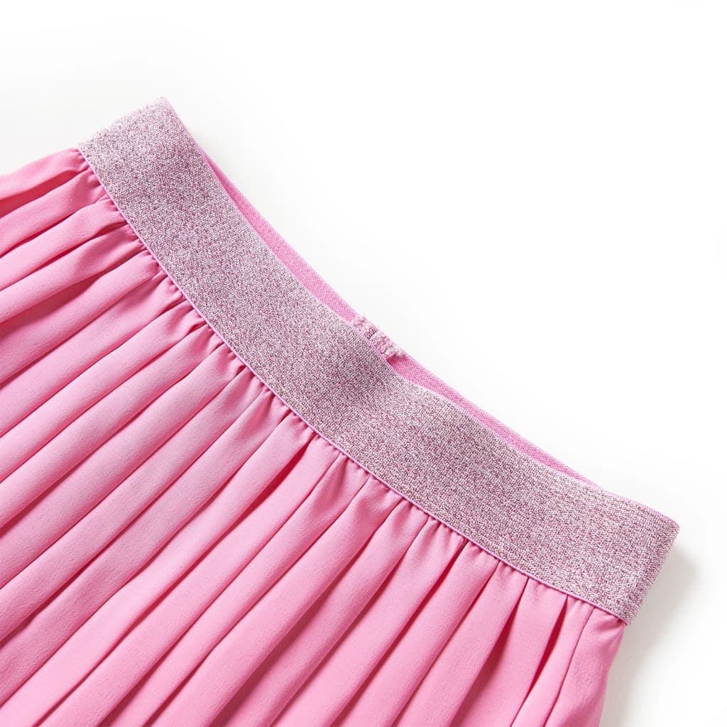Vidaxl kinderplooirok met print 128 roze