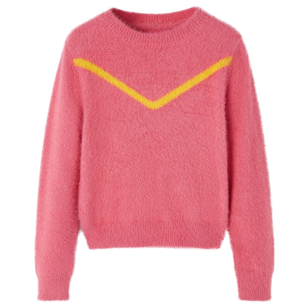 VidaXL Kindertrui gebreid 140 oud roze