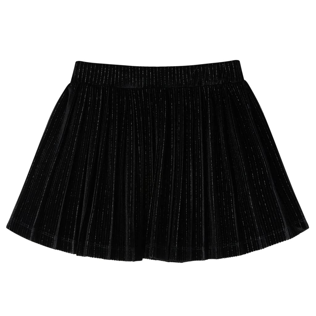 Vidaxl kinderrokje geplooid 92 lurex zwart