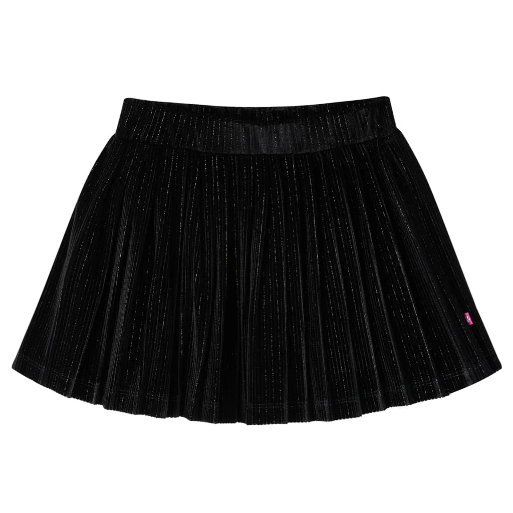 Vidaxl kinderrokje geplooid 104 lurex zwart