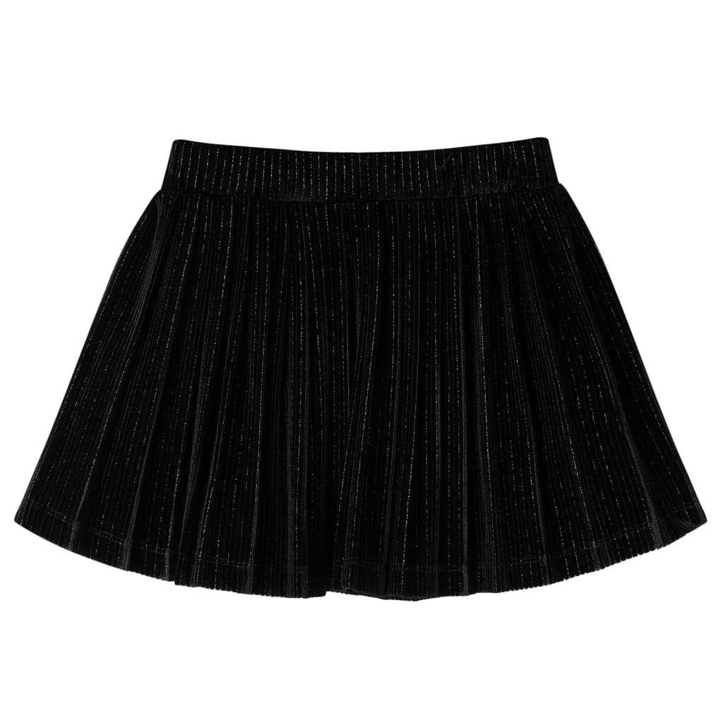 Vidaxl kinderrokje geplooid 104 lurex zwart