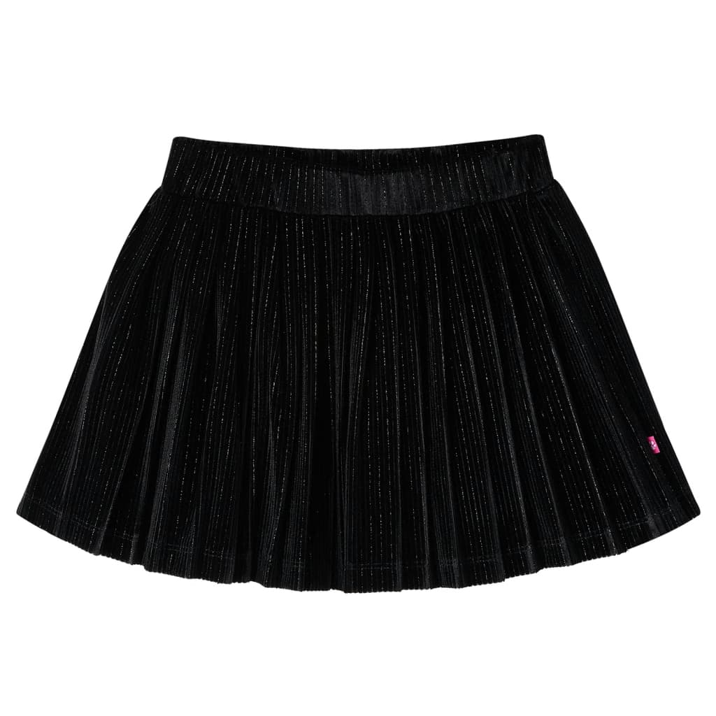 Vidaxl kinderrokje geplooid 116 lurex zwart