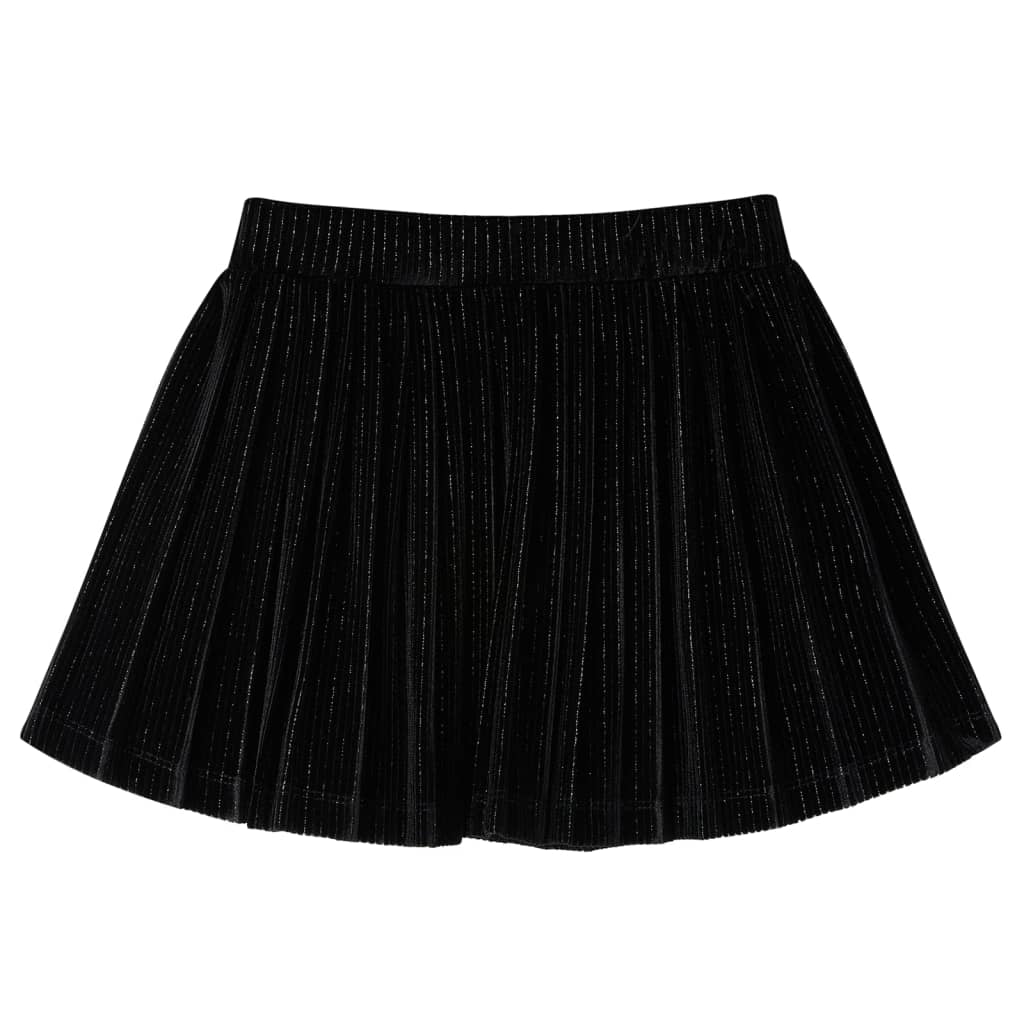 Vidaxl kinderrokje geplooid 116 lurex zwart