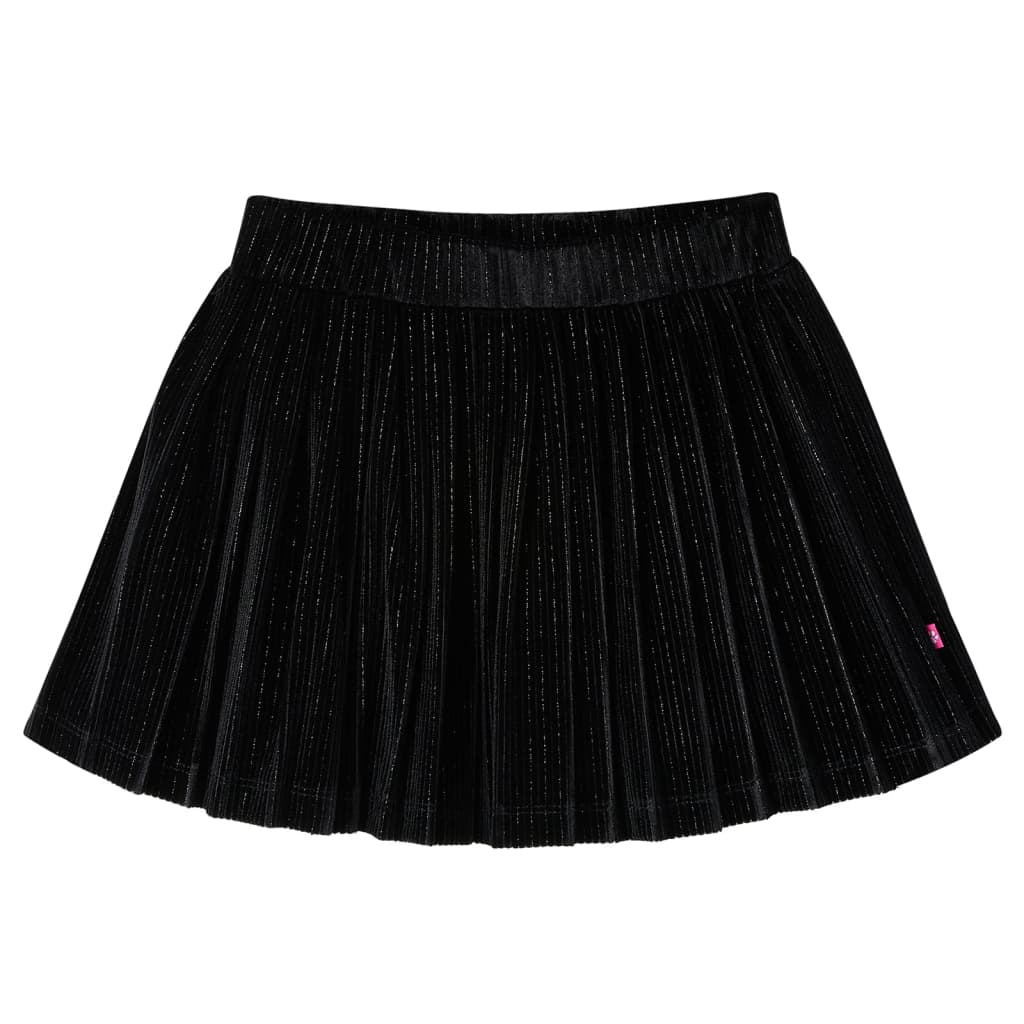 Vidaxl kinderrokje geplooid 128 lurex zwart
