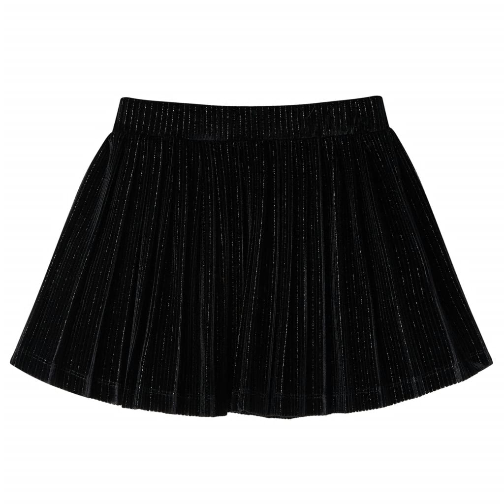 Vidaxl kinderrokje geplooid 128 lurex zwart