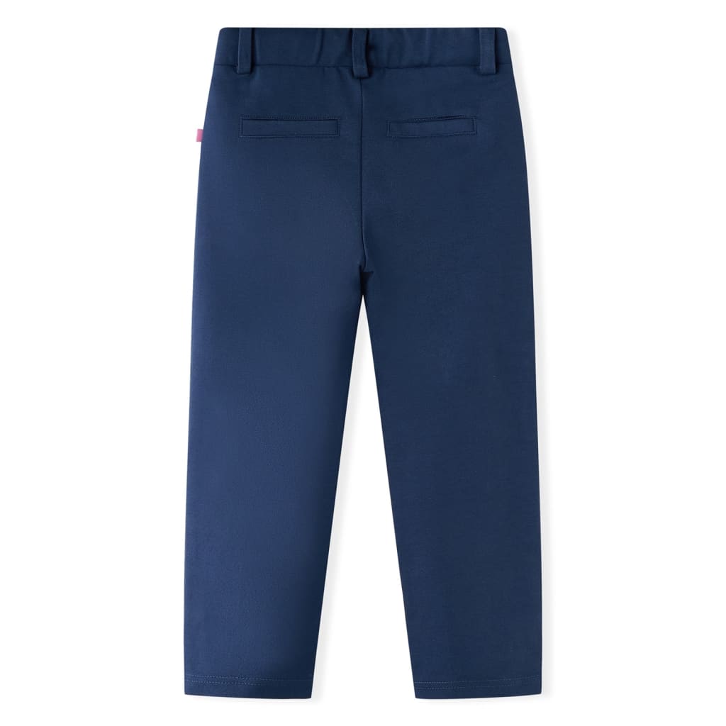 Vidaxl kinderbroek met zwarte bies 116 marineblauw