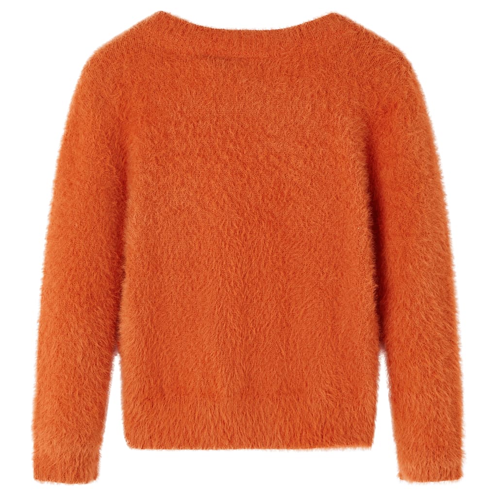 Vidaxl kindertrui gebreid 92 oranjebruin