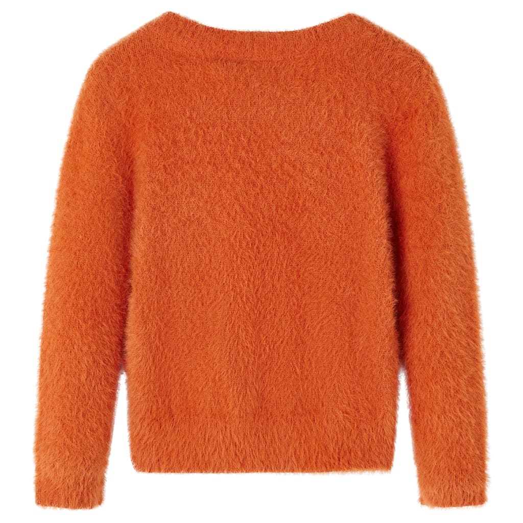 Vidaxl kindertrui gebreid 128 oranjebruin