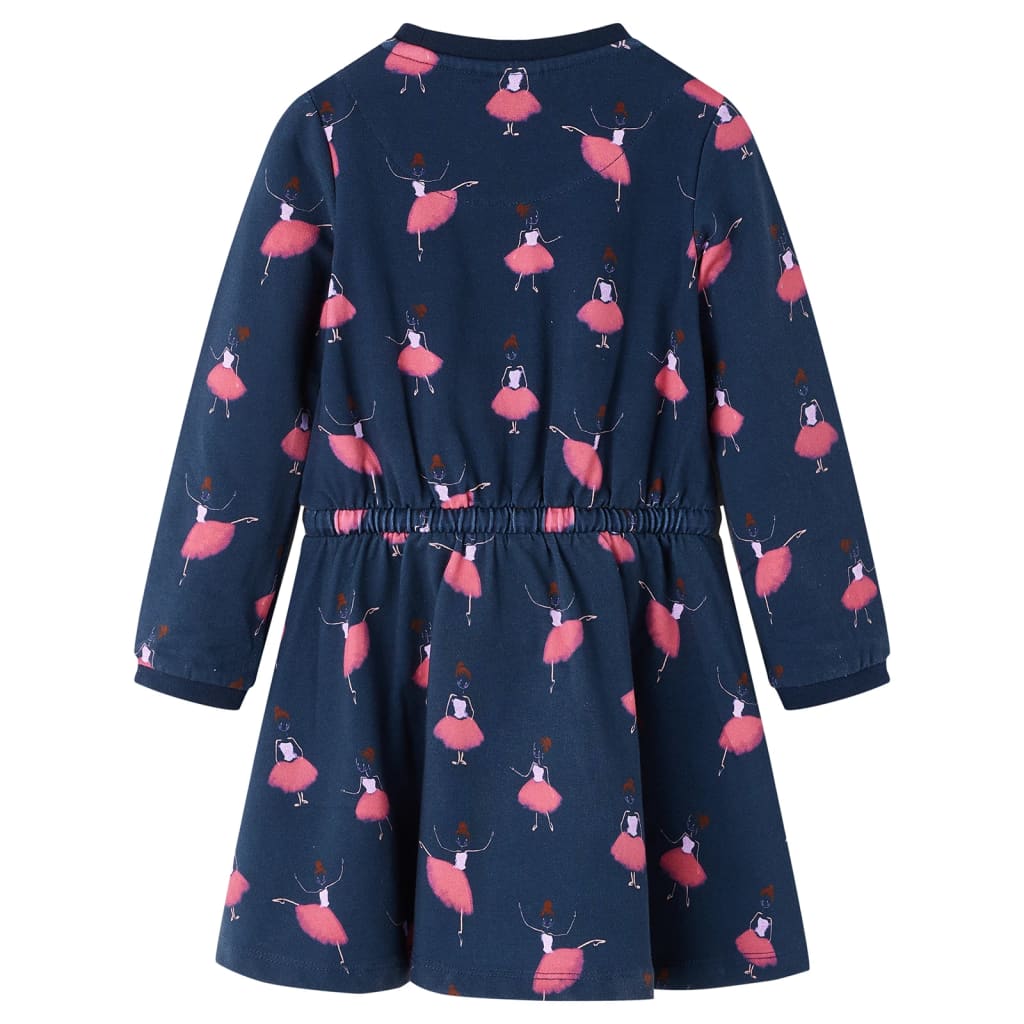 Vidaxl kinderjurk 104 marineblauw