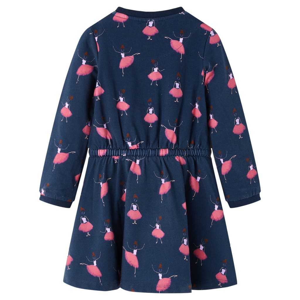 Vidaxl kinderjurk 116 marineblauw