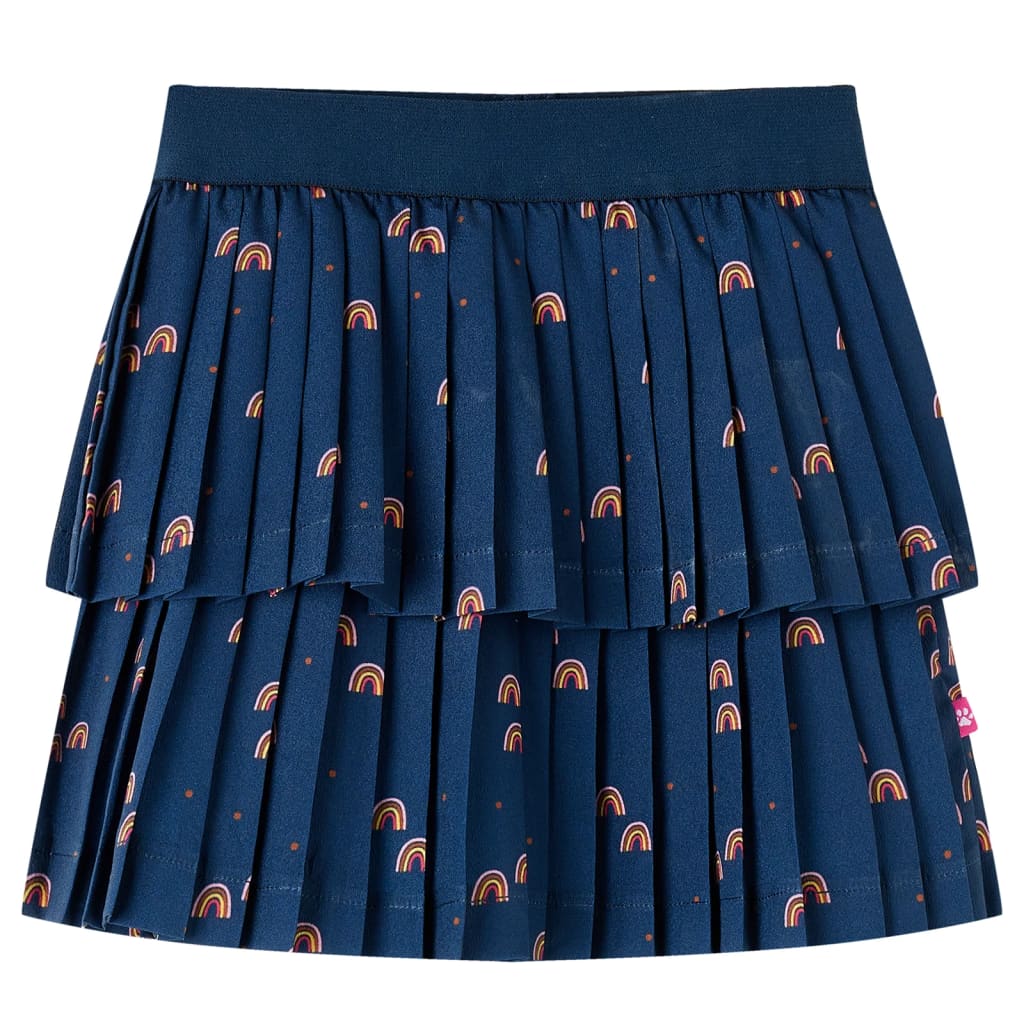 Vidaxl kinderrokje 140 marineblauw