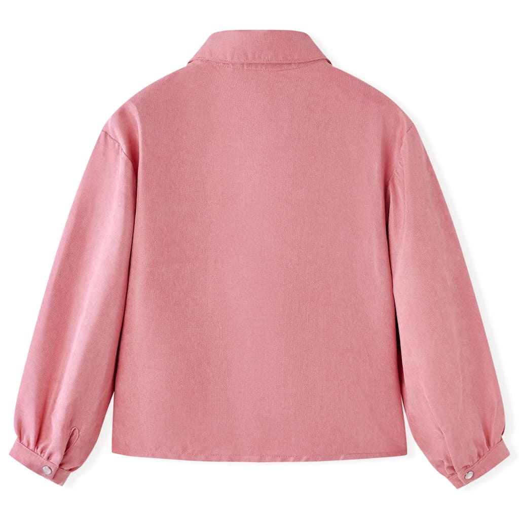 Vidaxl kinderblouse met lantaarnmouwen 104 oudroze