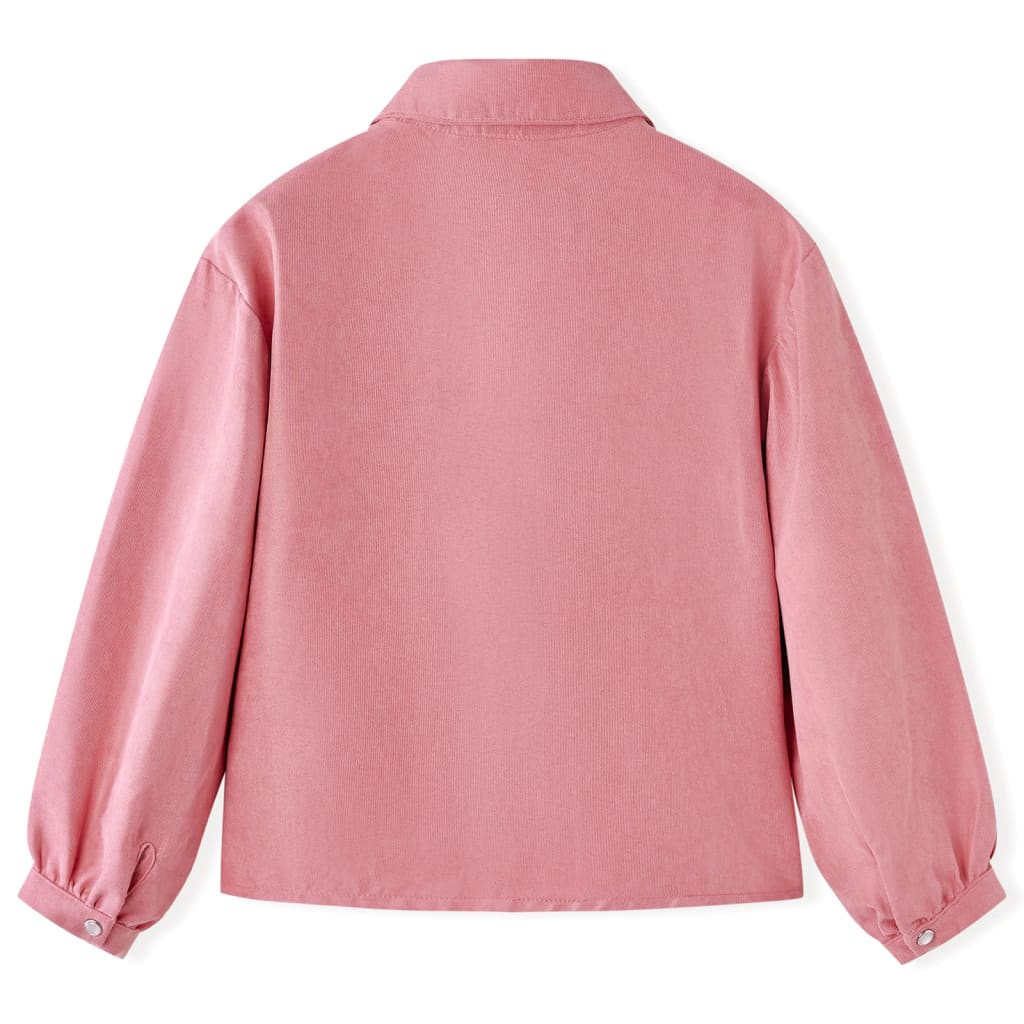Vidaxl kinderblouse met lantaarnmouwen 116 oudroze