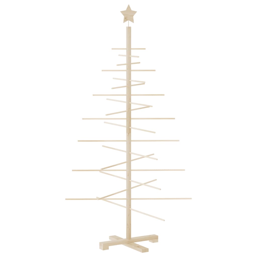 Vidaxl kerstdecoratie kerstboom 150 cm massief grenenhout