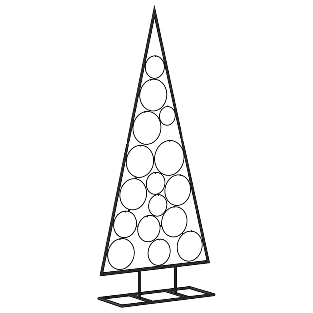 Vidaxl kerstdecoratie kerstboom 125 cm metaal zwart