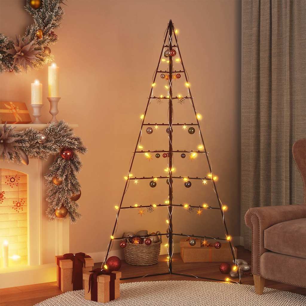 Vidaxl kerstdecoratie kerstboom 180 cm metaal zwart