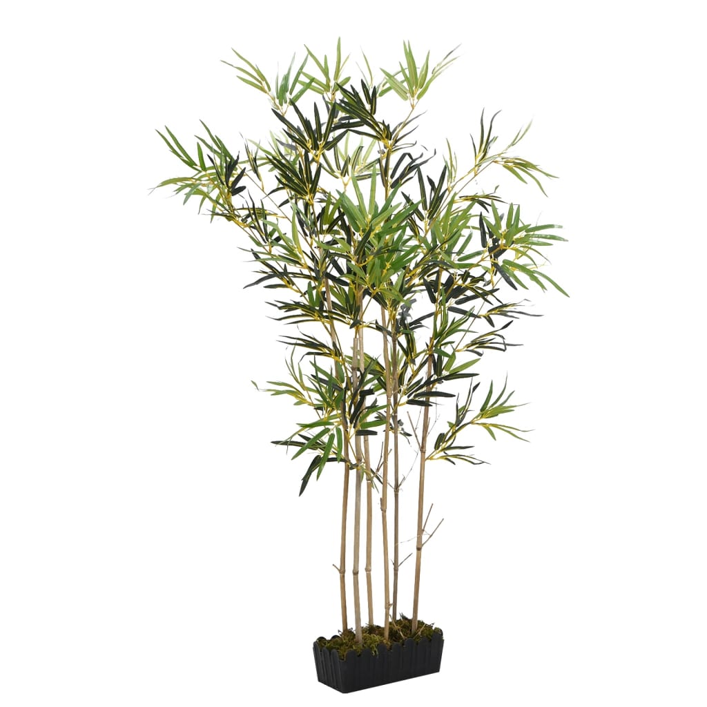 VidaXL Kunstplant bamboe 552 bladeren 120 cm groen