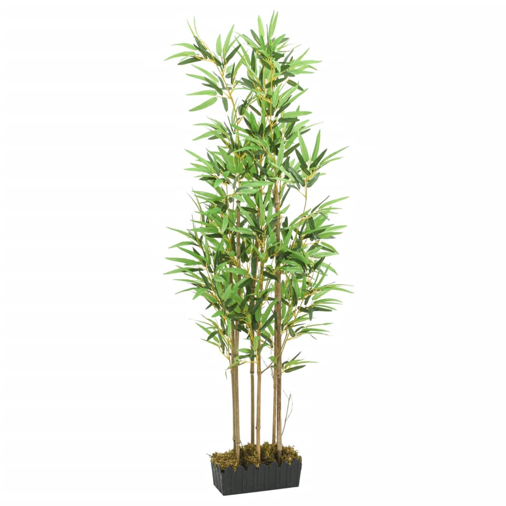 VidaXL Kunstplant bamboe 828 bladeren 150 cm groen