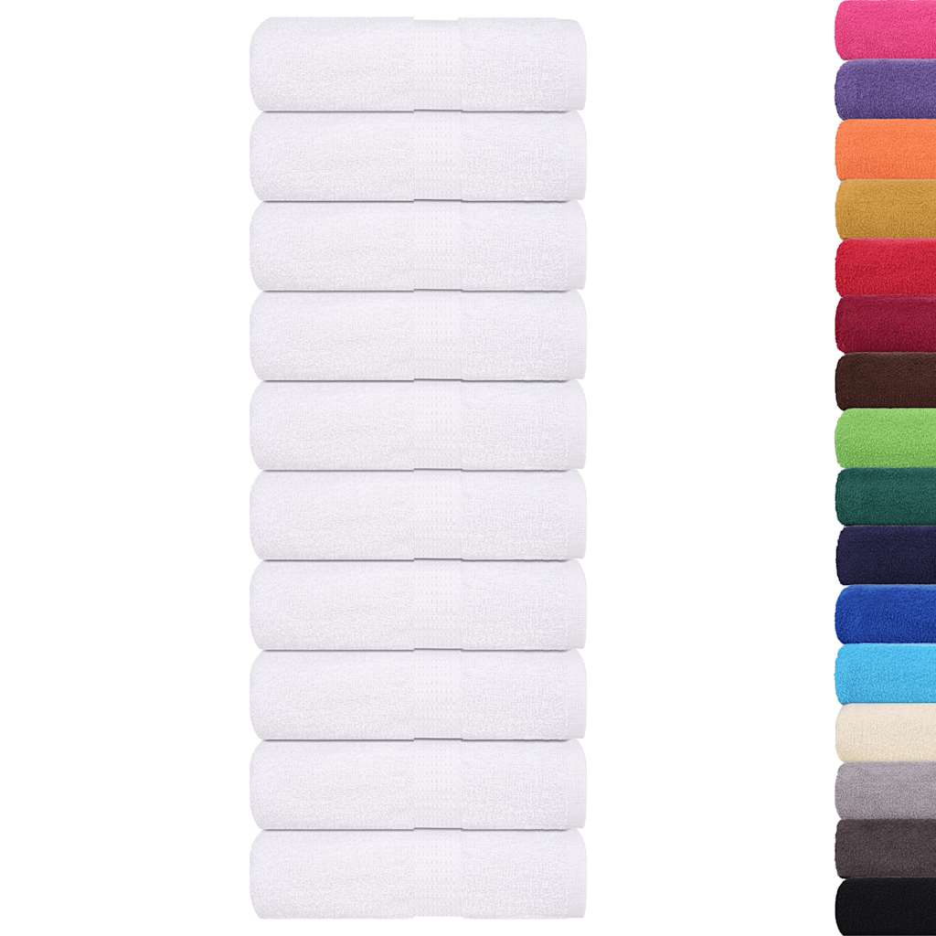 Vidaxl washandjes frogn 50 st 30x30 cm 360 g m² wit