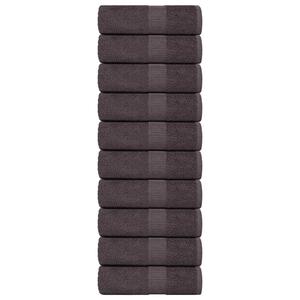 Vidaxl gastendoekjes frogn 10 st 30x50 cm 360 g m² antraciet