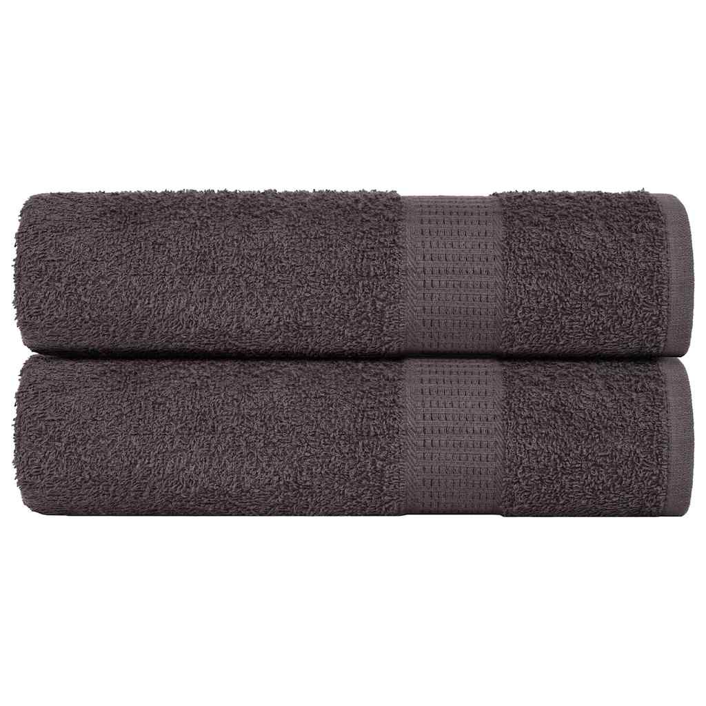 Vidaxl badhanddoeken frogn 2 st 100x150 cm 360 g m² antraciet