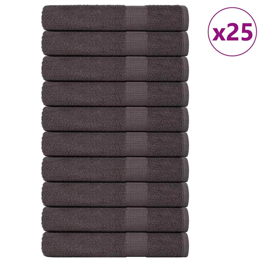 Vidaxl handdoeken frogn 25 st 100x200 cm 360 g m² antraciet
