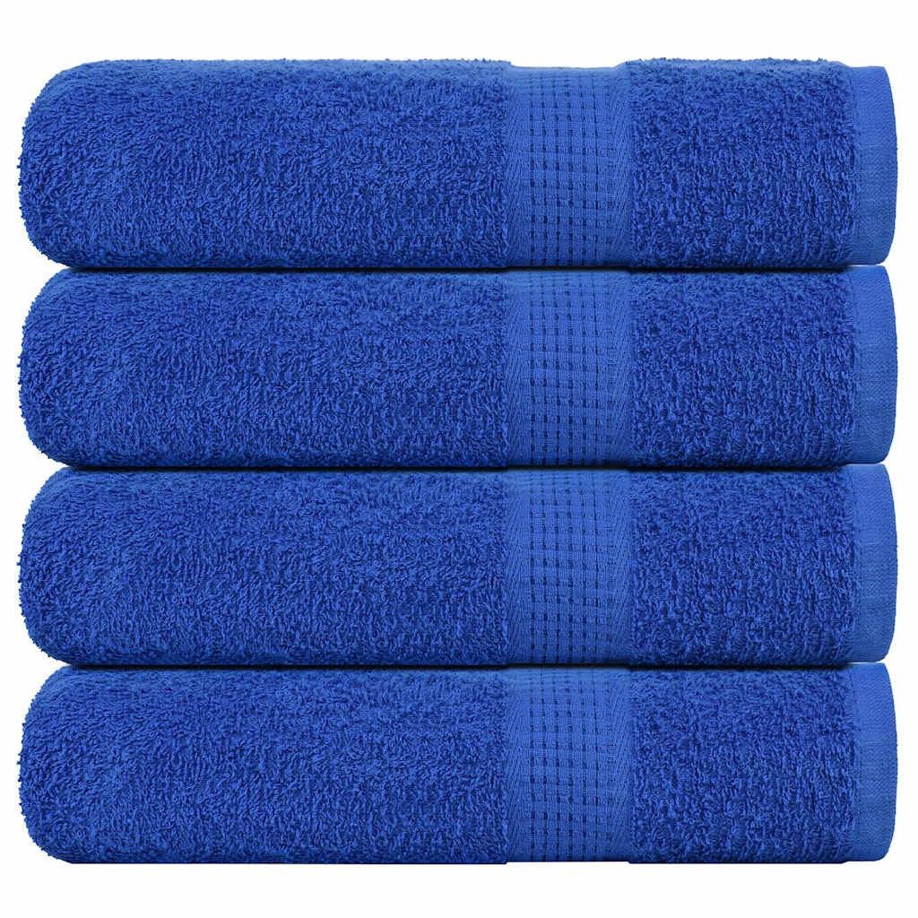 Vidaxl badhanddoeken frogn 4 st 100x150 cm 360 g m² blauw