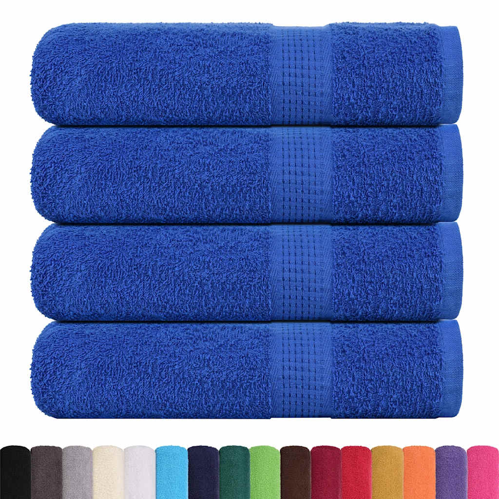 Vidaxl badhanddoeken frogn 4 st 100x150 cm 360 g m² blauw